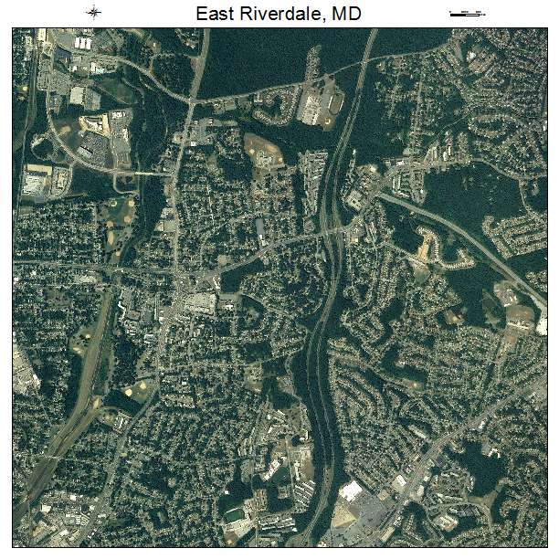 East Riverdale, MD air photo map