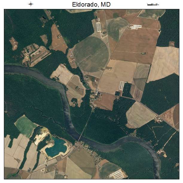 Eldorado, MD air photo map