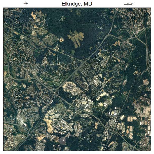 Elkridge, MD air photo map