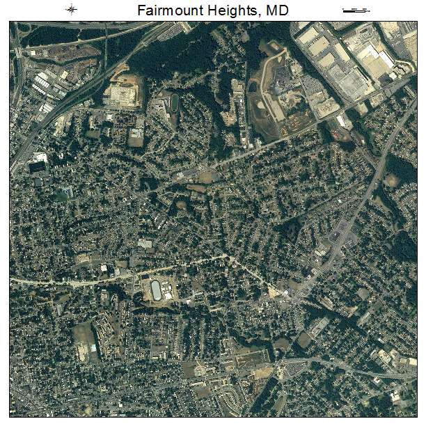 Fairmount Heights, MD air photo map