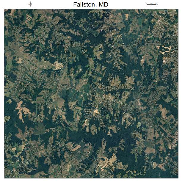 Fallston, MD air photo map