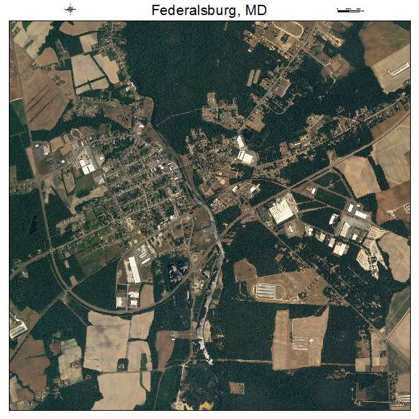 Federalsburg, MD air photo map