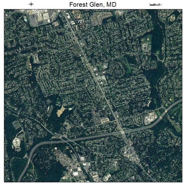 Forest Glen, MD air photo map