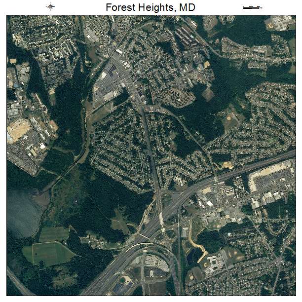 Forest Heights, MD air photo map