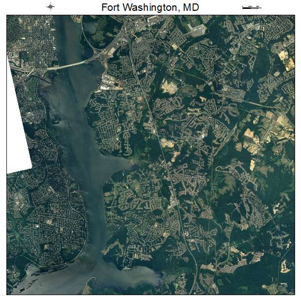Fort Washington, MD air photo map