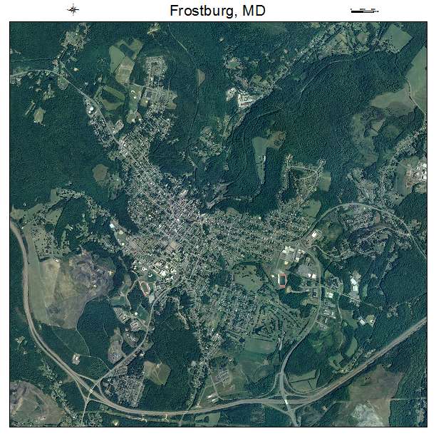 Frostburg, MD air photo map