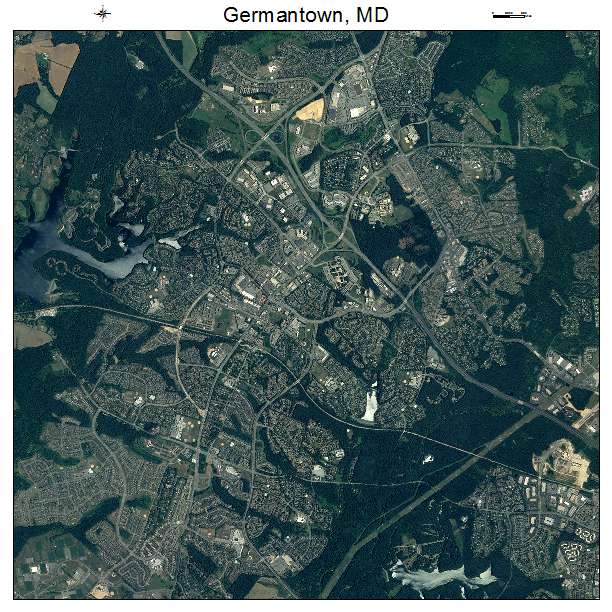 Germantown, MD air photo map