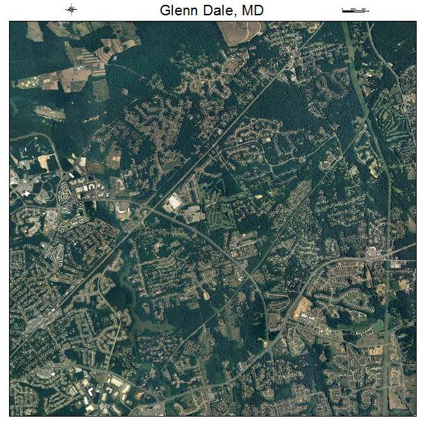 Glenn Dale, MD air photo map