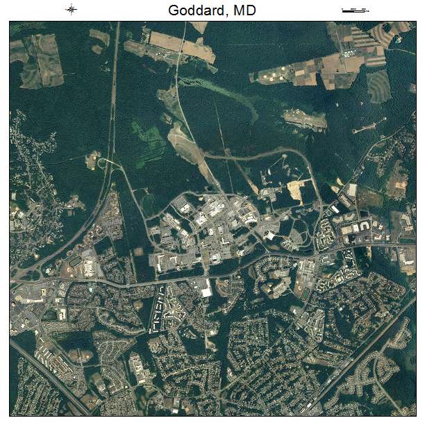Goddard, MD air photo map
