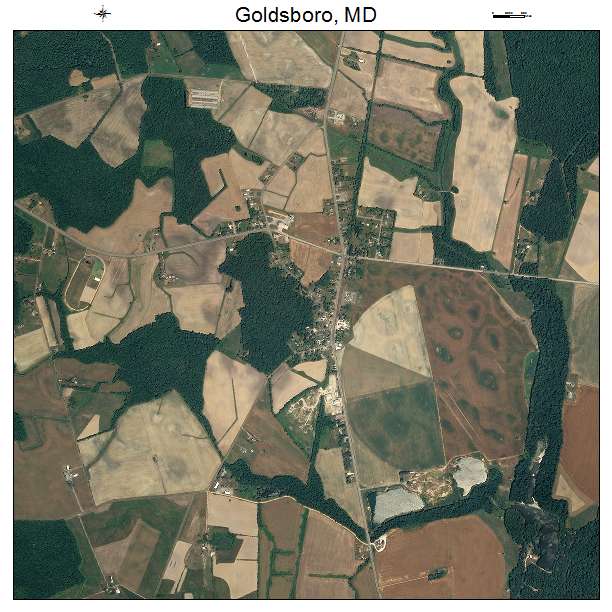 Goldsboro, MD air photo map