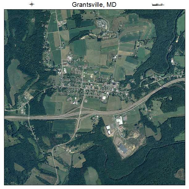 Grantsville, MD air photo map