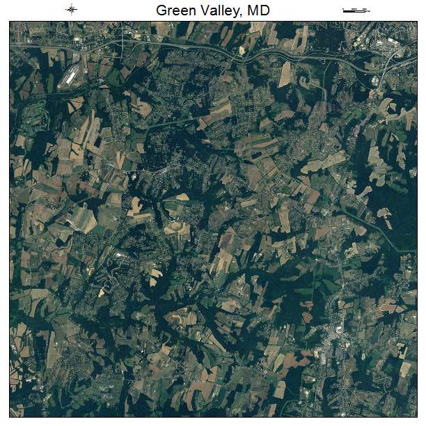 Green Valley, MD air photo map