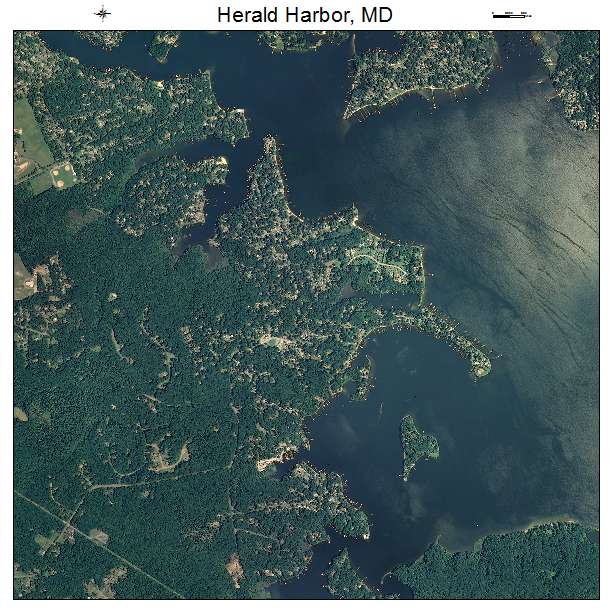 Herald Harbor, MD air photo map