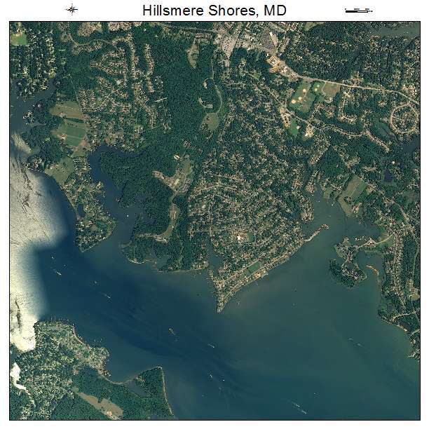 Hillsmere Shores, MD air photo map