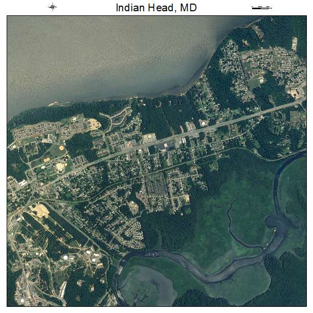 Indian Head, MD air photo map