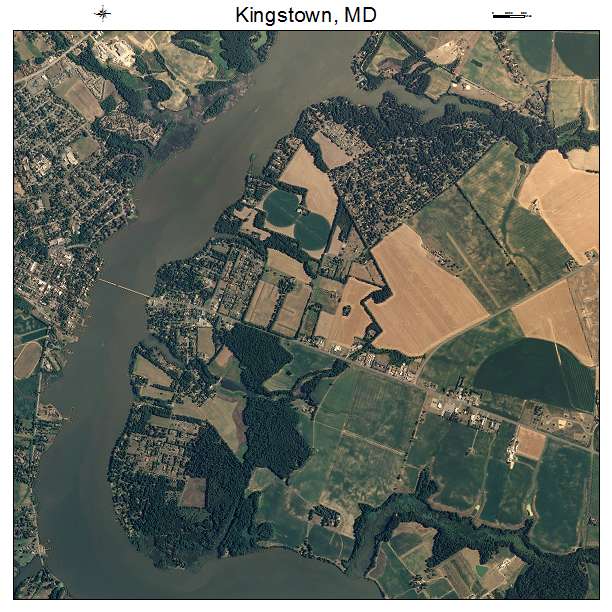 Kingstown, MD air photo map