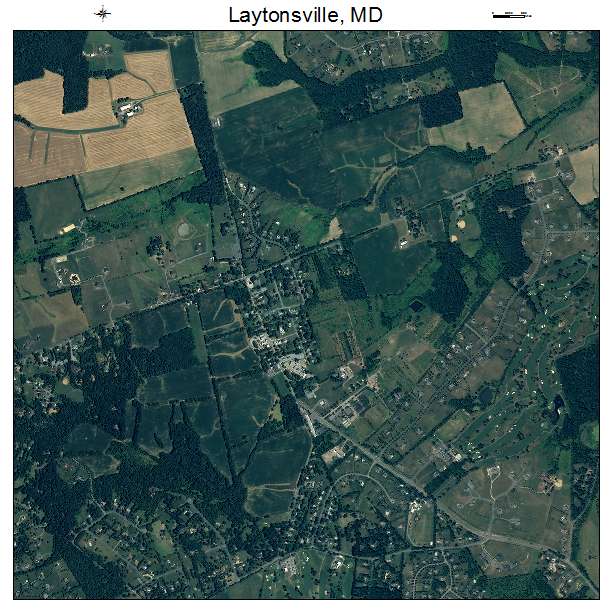 Laytonsville, MD air photo map