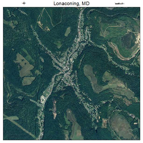 Lonaconing, MD air photo map