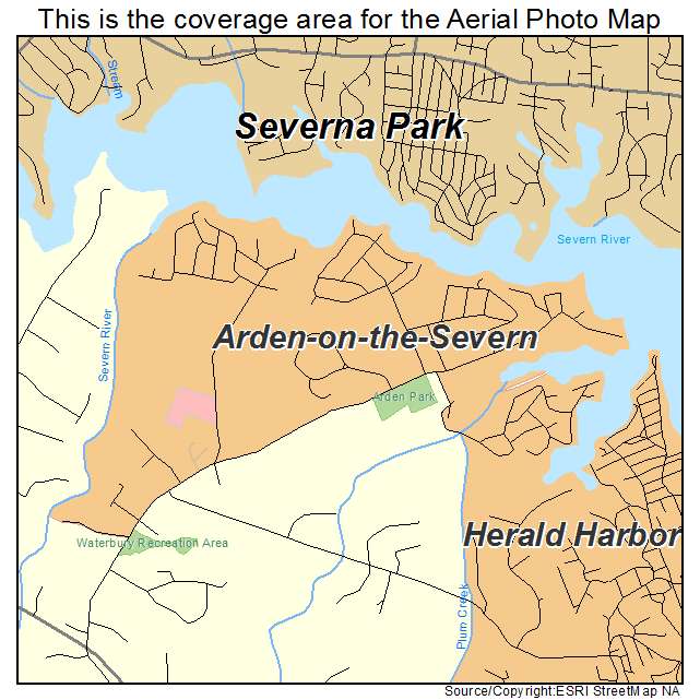 Arden on the Severn, MD location map 
