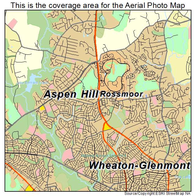 Aspen Hill, MD location map 