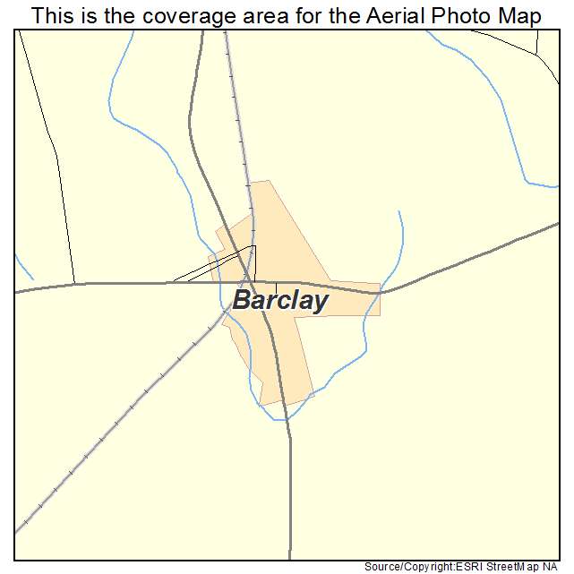 Barclay, MD location map 
