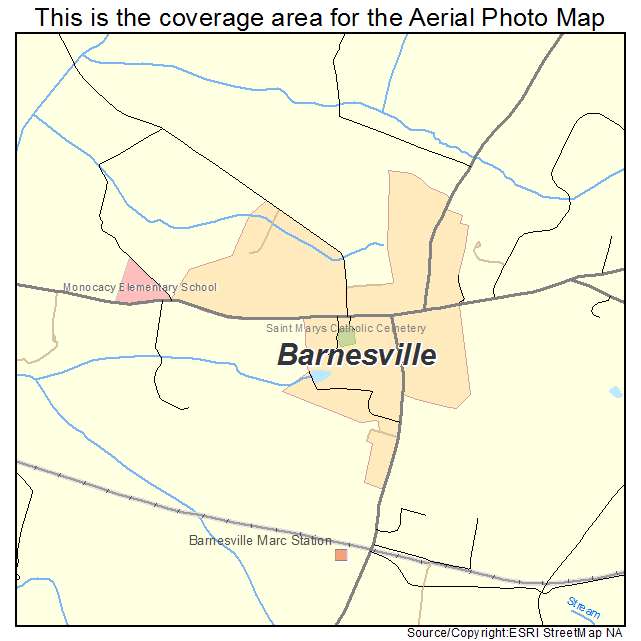 Barnesville, MD location map 