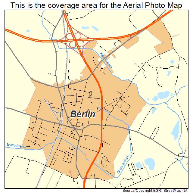 Berlin, MD location map 