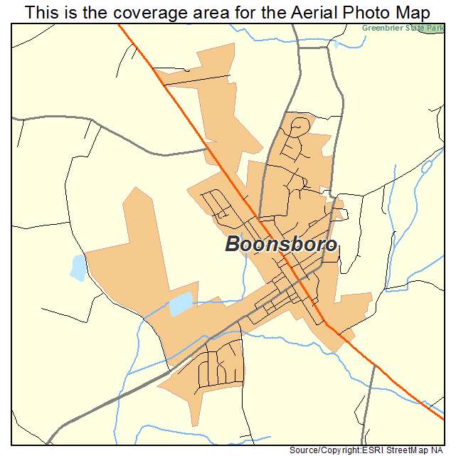 Boonsboro, MD location map 