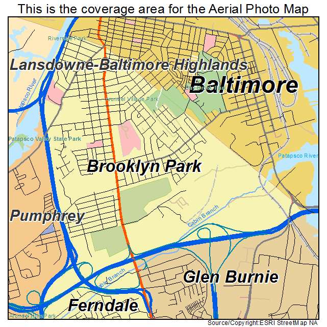 Brooklyn Park, MD location map 