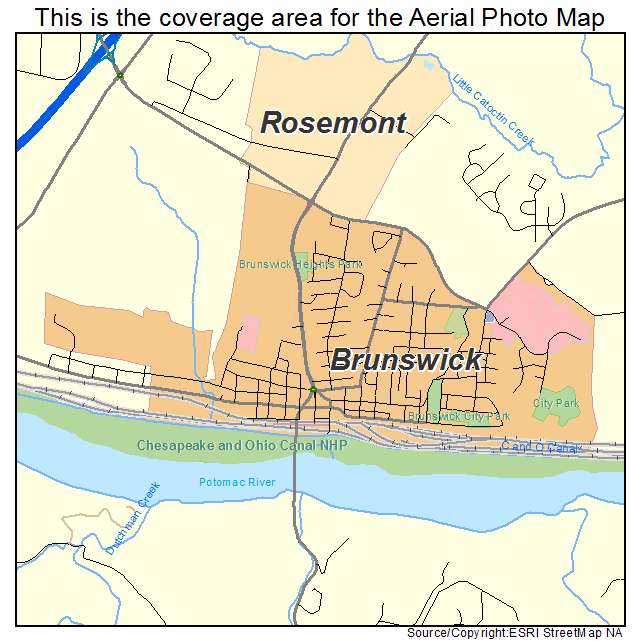 Brunswick, MD location map 