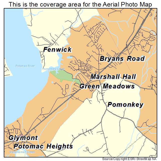 Bryans Road, MD location map 