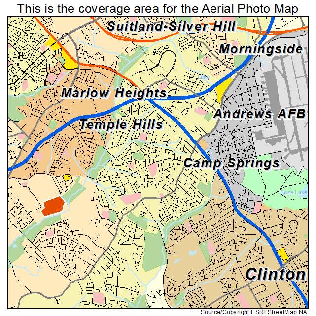 Camp Springs, MD location map 
