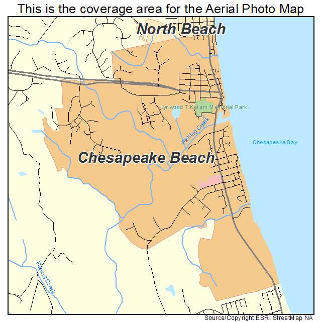 Chesapeake Beach, MD location map 