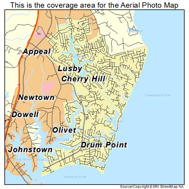 Chesapeake Ranch Estates Drum Point, MD location map 