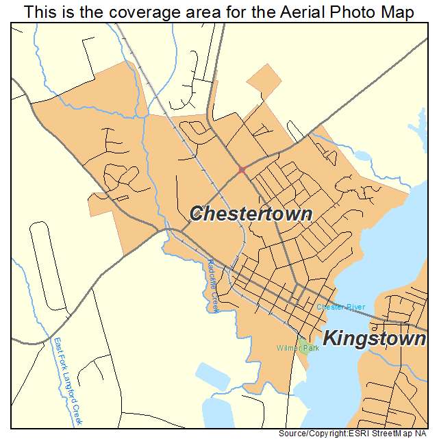 Chestertown, MD location map 
