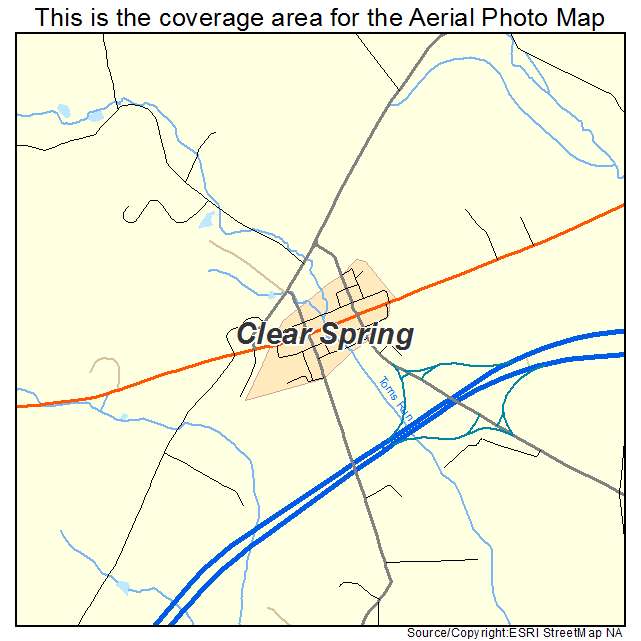 Clear Spring, MD location map 