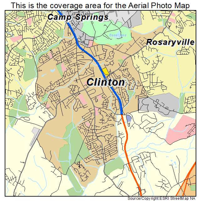 Clinton, MD location map 
