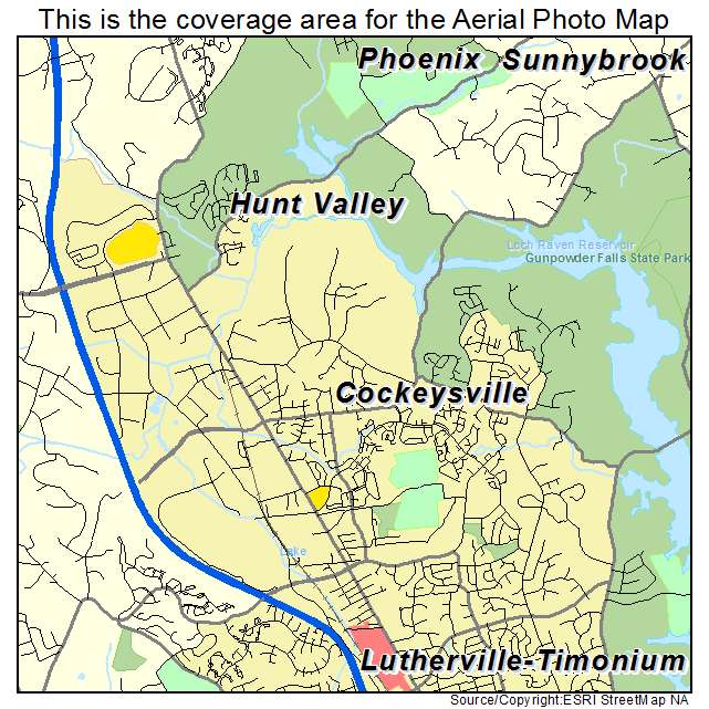 Cockeysville, MD location map 