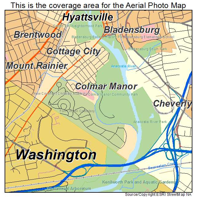 Colmar Manor, MD location map 