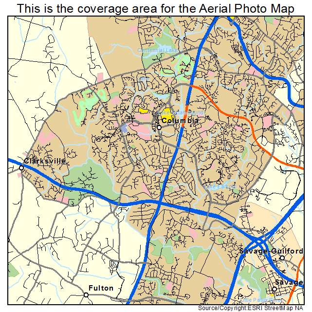 Columbia, MD location map 