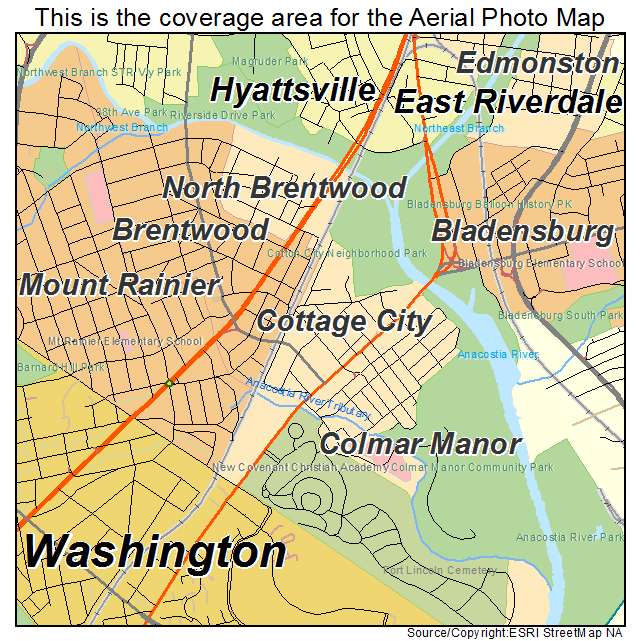 Cottage City, MD location map 