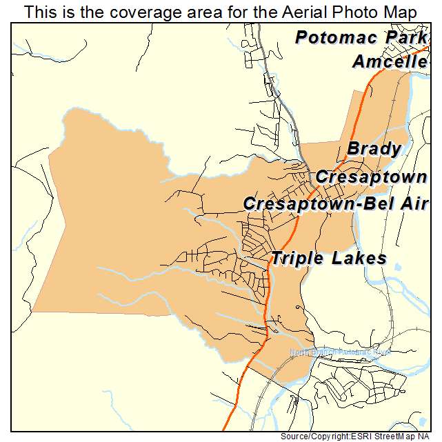 Cresaptown Bel Air, MD location map 