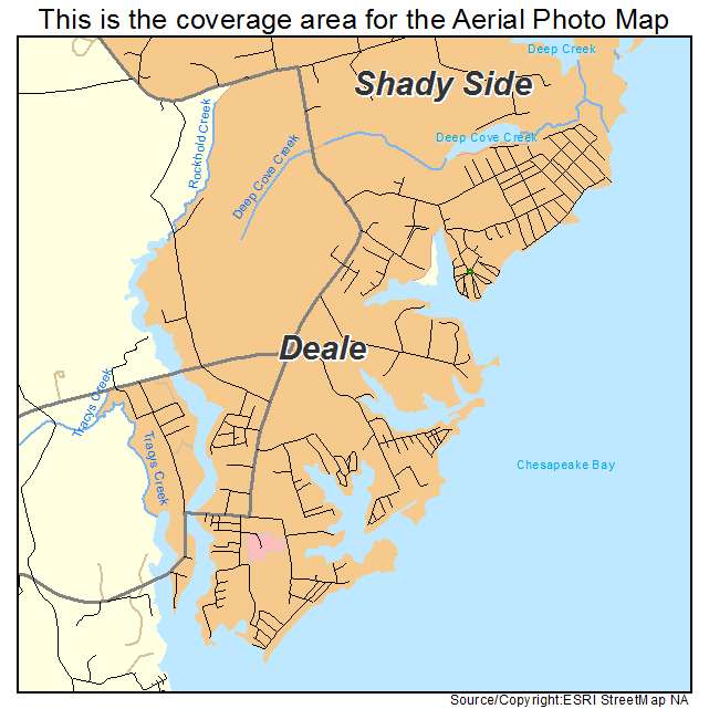 Deale, MD location map 