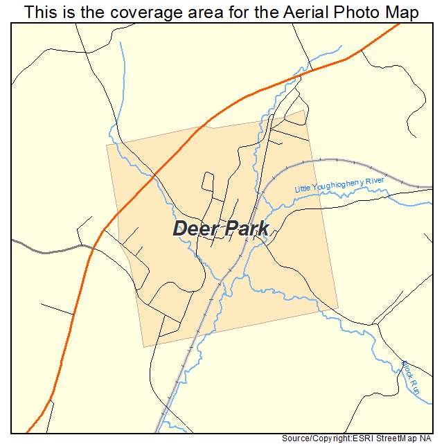Deer Park, MD location map 