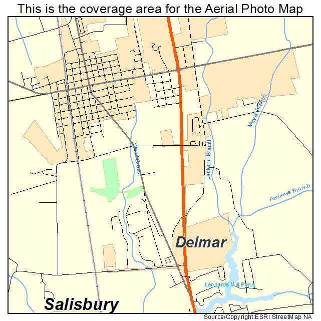 Delmar, MD location map 