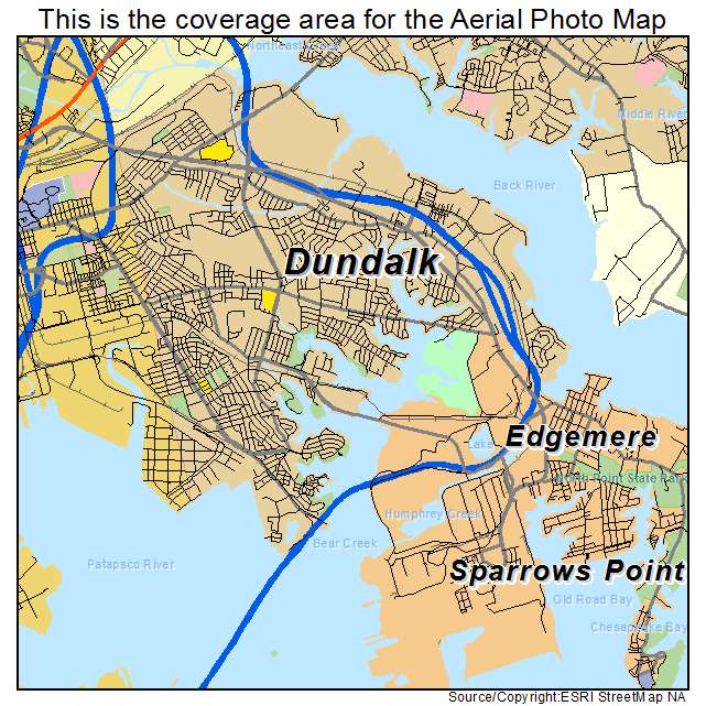 Dundalk, MD location map 