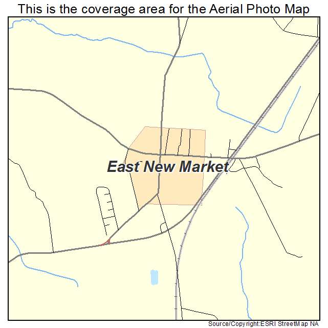 East New Market, MD location map 