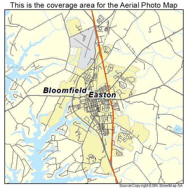 Easton, MD location map 