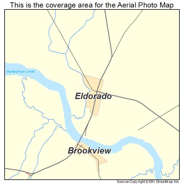 Eldorado, MD location map 