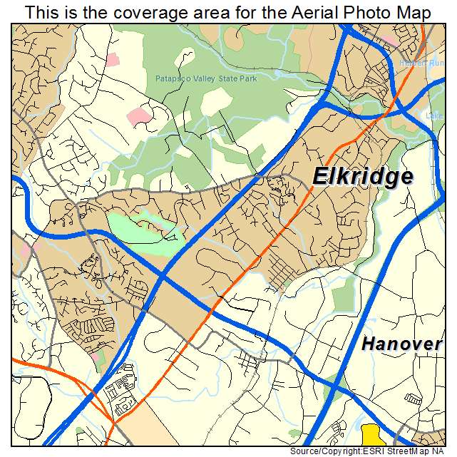Elkridge, MD location map 